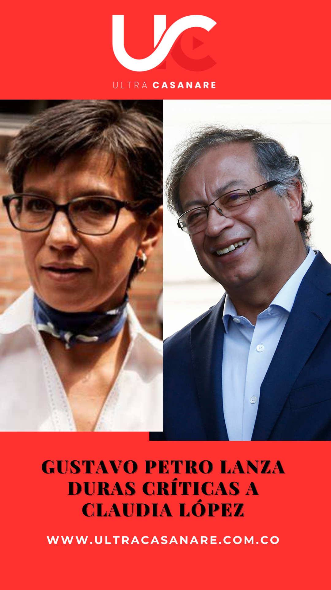 Gustavo Petro lanza duras críticas a Claudia López: "Ninguna mujer me ha traicionado más